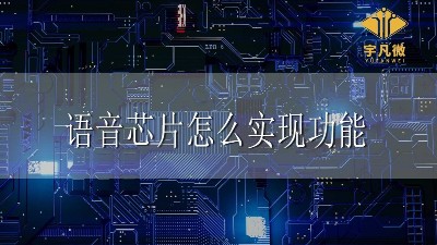 语音芯片怎么实现功能